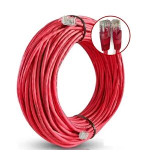 Cabo Rede Cat6 10m Vermelho Pluscable