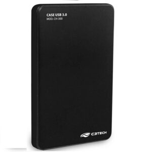 Case para HD SATA 2.5" C3Tech - USB 3.0 - CH-300BK