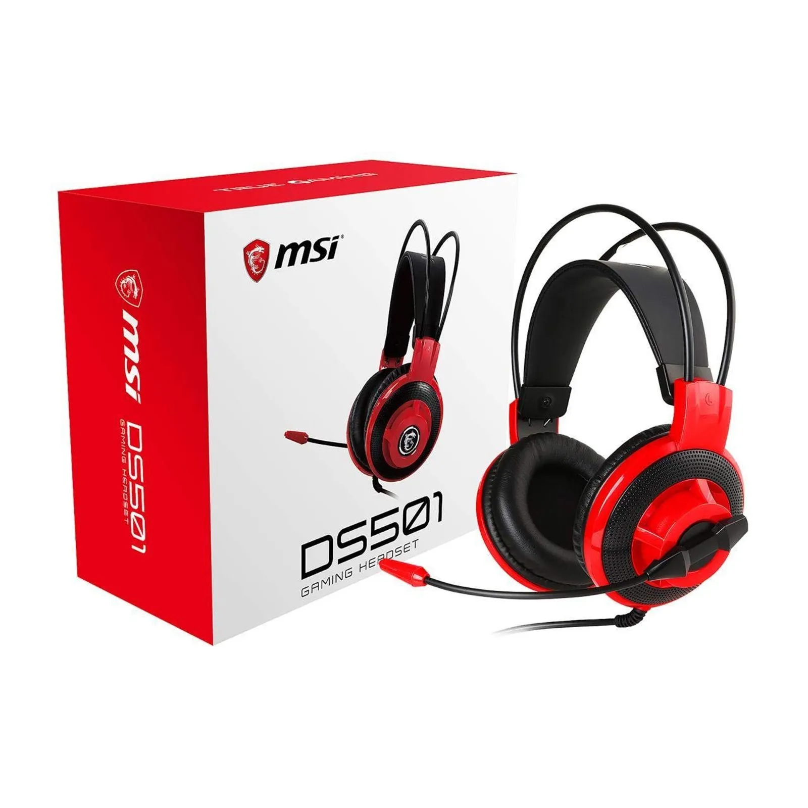 Headset Gamer Msi Preto/vermelho - M