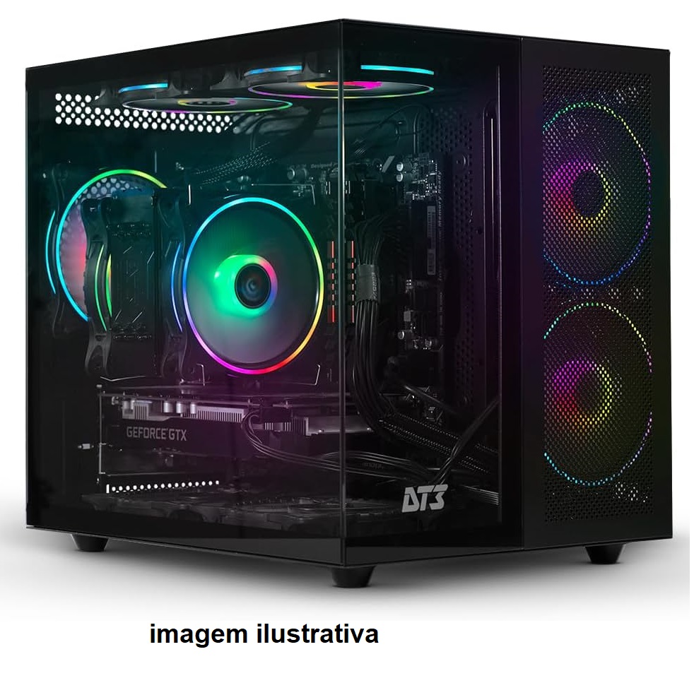 Gabinete Gamer DT3 Hyperflow, Mini-Tower, SEM FANS,