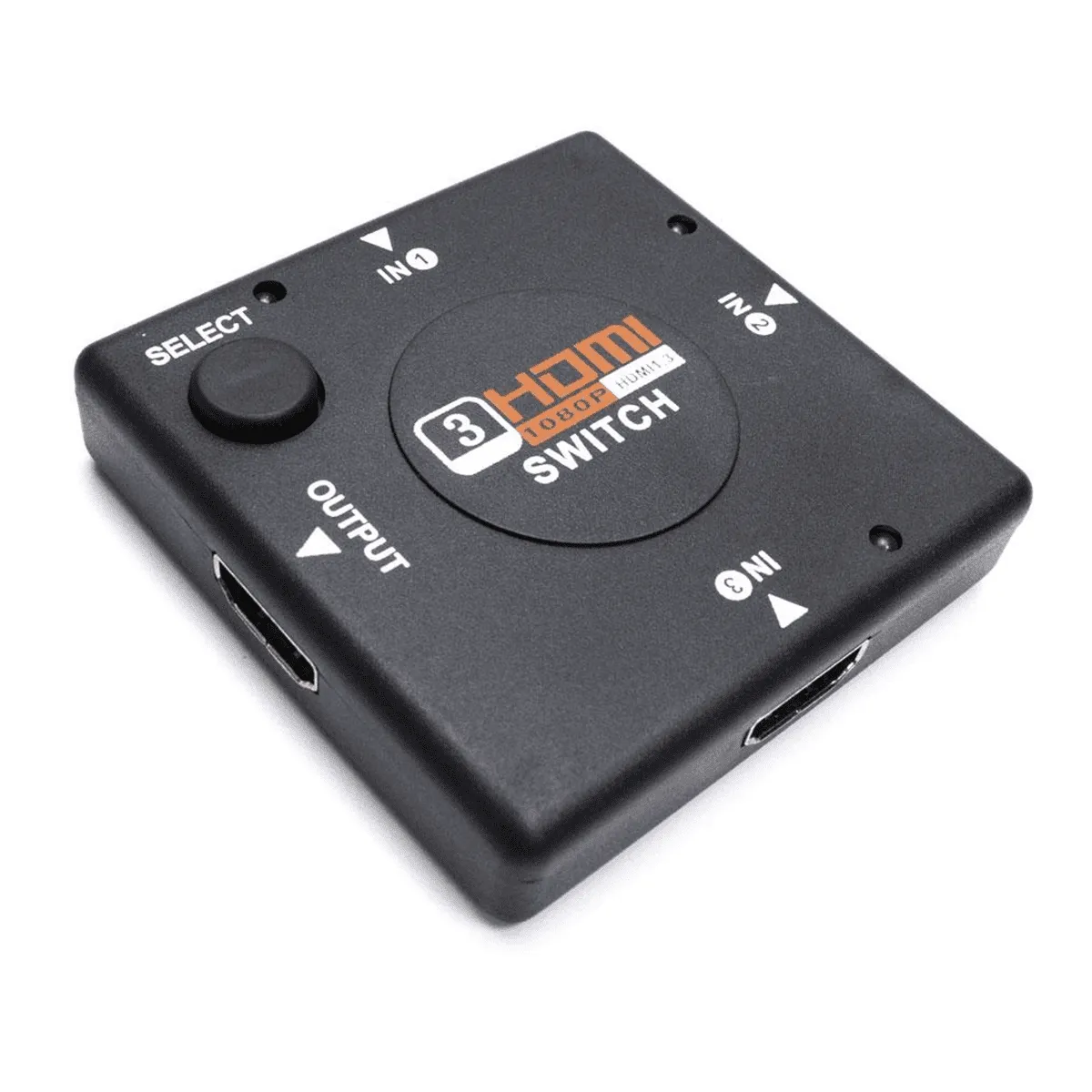 Switch Hub HDMI 1X3 Portas HDMI Botão Select 1080p 1.4