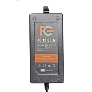 Fonte Para Monitor 12v 3a FC1203EN