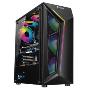 Gabinete Gamer Hayom GB1713, LED RGB, 4x Cooler Fan RGB