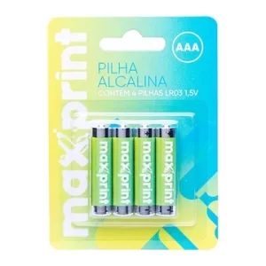 Pilha Maxprint Alcalina AAA
