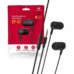 Fone De Ouvido Intra Ep-07bk C3tech