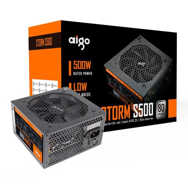 Fonte Aigo Darkflash Storm S500, 500W, 80 Plus