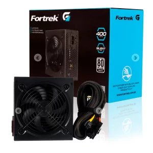 Fonte Fortrek Black Hawk ATX, 400 Watts, 80 Plus
