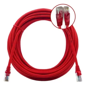 Cabo de rede CAT6 5m Vermelho