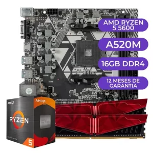 Kit Upgrade Gamer, AMD Ryzen 5 5600, A520M Mancer, 16 GB DDR4 3200 MHz