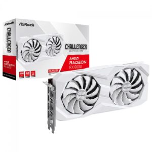 Placa de Vídeo ASRock Radeon RX 6600 Challenger White