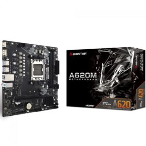 Placa Mãe Biostar A620MS, Chipset A620, AMD AM5, MATX, DDR5
