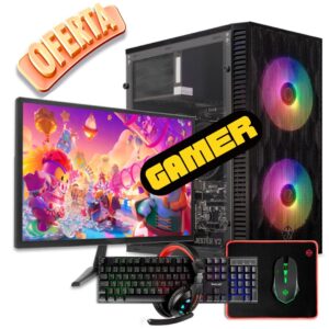 Computador Gamer completo Intel Core i7 16GB GT + Monitor + Kit Periféricos