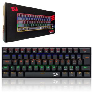 Teclado Mecânico Gamer Redragon Lakshmi K606R 60%, LED Rainbow, Switch Redragon MK II
